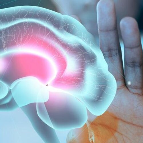 Brain study background for mental health care medical technology